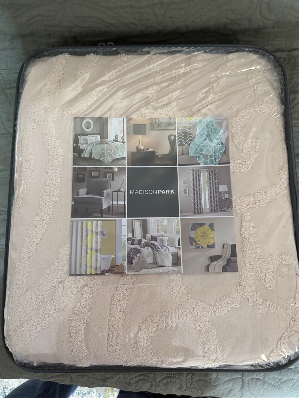 Madison Park Cream Textured Bedspread Set